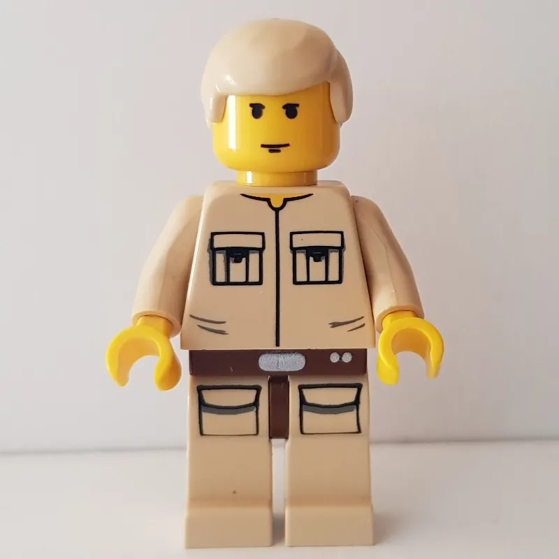 Luke Skywalker, Cloud City Outfit, Yellow Skin, Tan Shirt