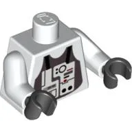 Torso Flight Suit Print (Ten Numb), White Arms, Black Hands