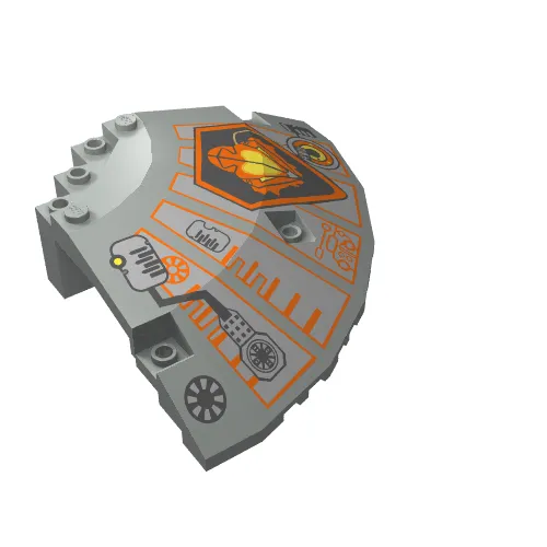 Panel 10 x 10 x 2 1/3 Quarter Saucer Top with UFO Print Right