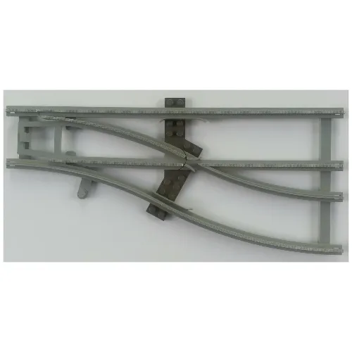 Vehicle Track, Train, 4.5V Switch Point Right with Dark Gray Ties