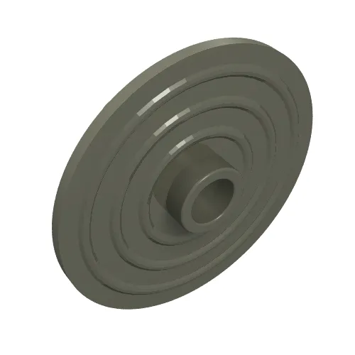 Shield Round with Stud