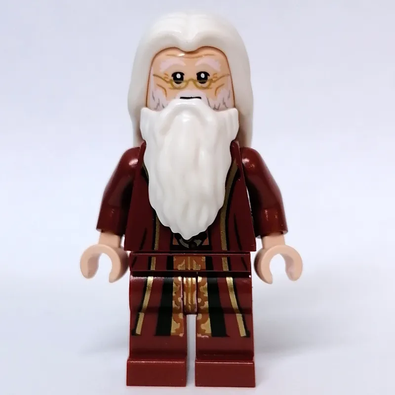 Albus Dumbledore, Dark Red Robes, White Hair and Beard