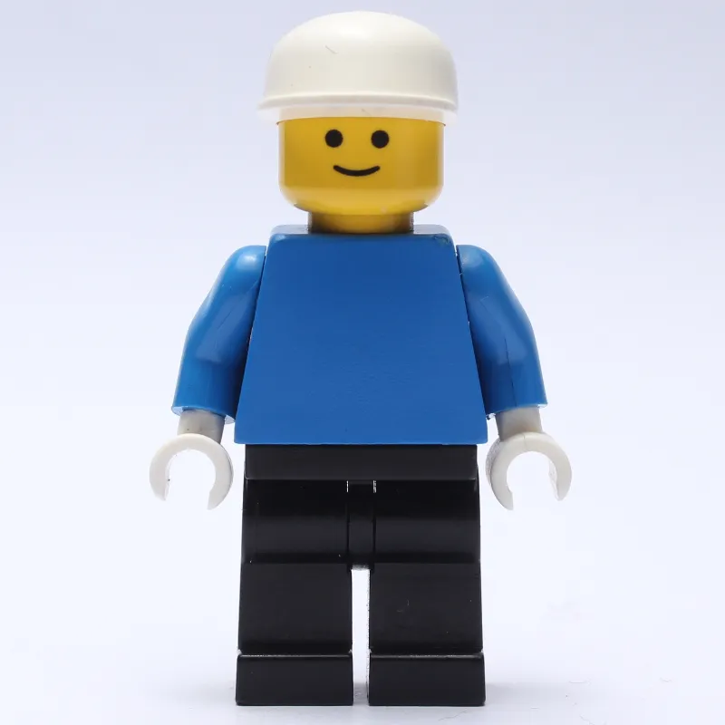 Man - Blue Torso, Black Legs, White Cap