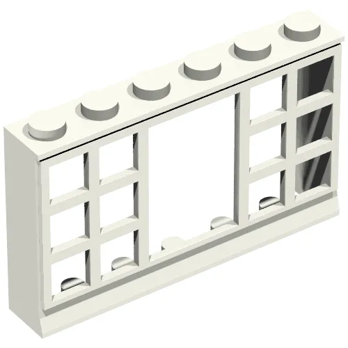Minitalia Window 1 x 6 x 3 Panorama with 12 Panes