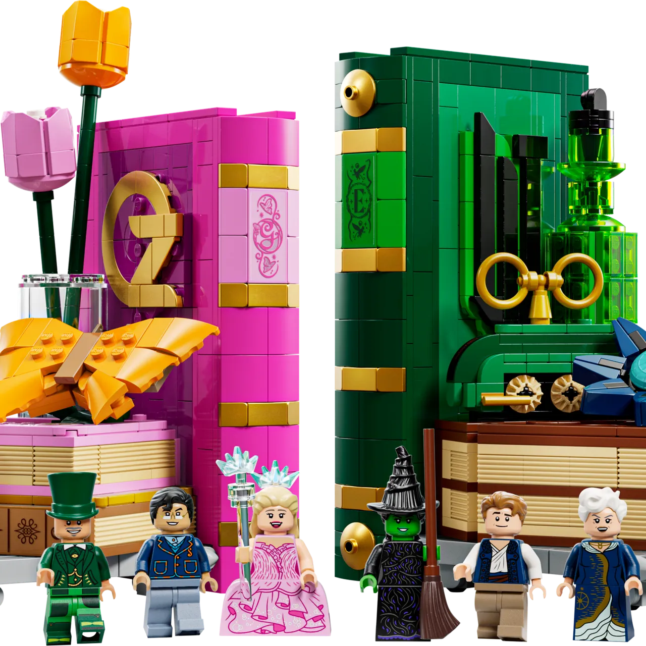 Glinda & Elphaba Bookends