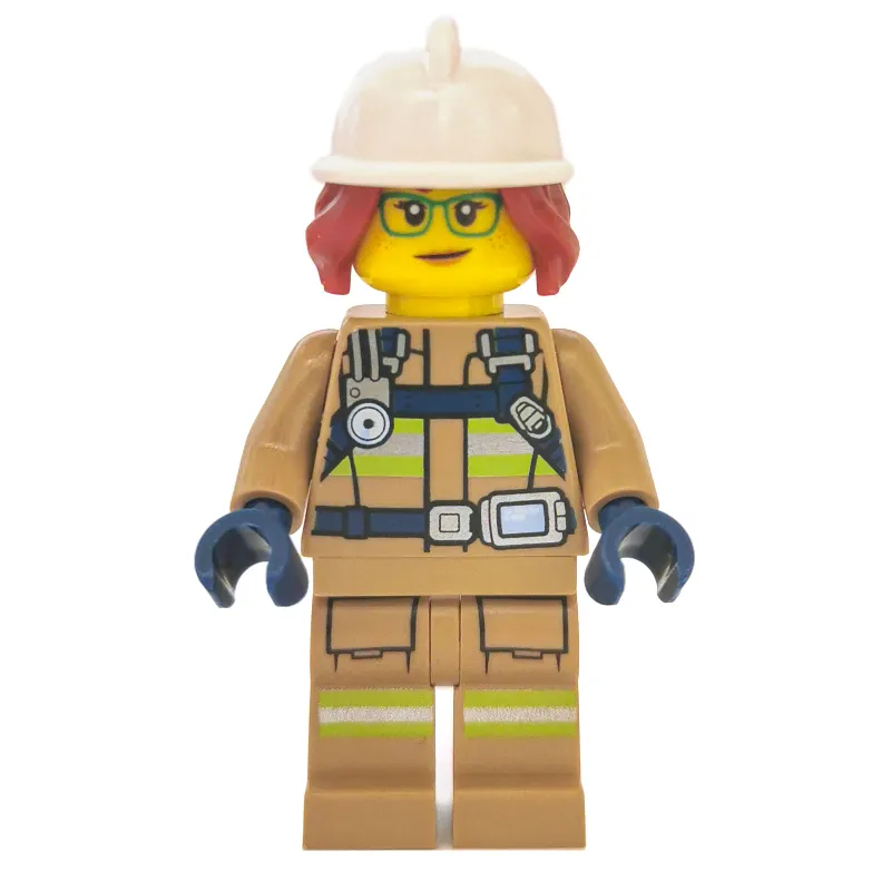 Freya McCloud, Dark Tan Fire Suit with Gauge and Straps