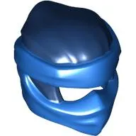 Wrap with Short Back Knot Smooth, Blue Mask Pattern
