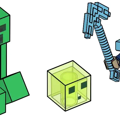 Hero with Slime and Creeper