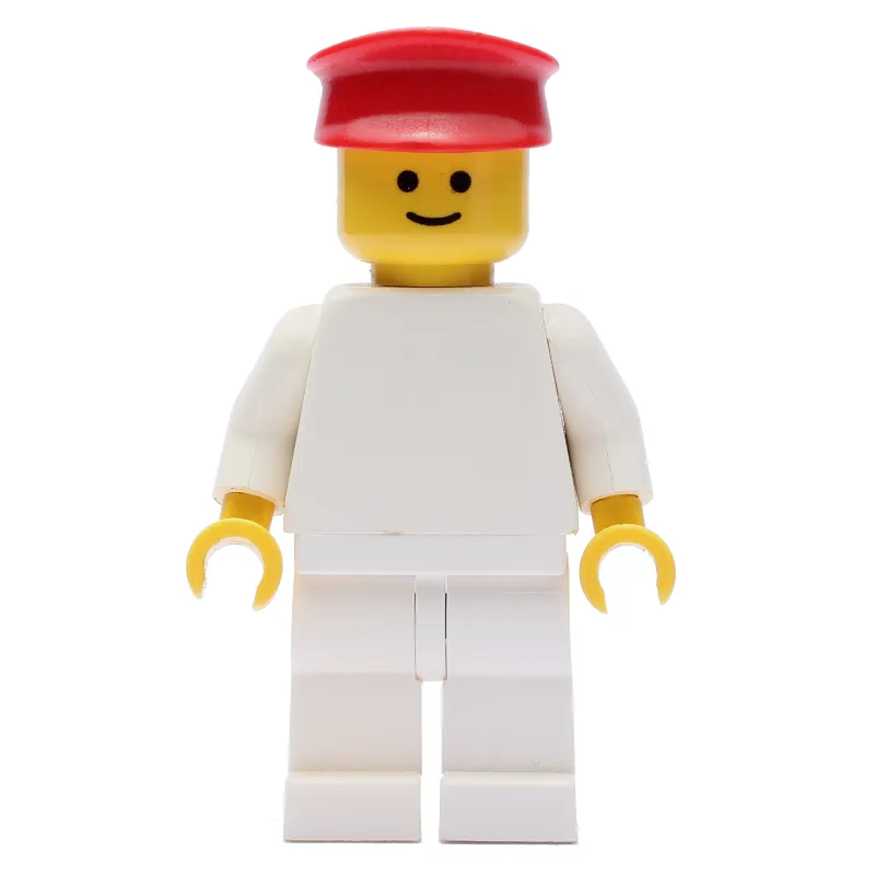 Man - White Torso, White Legs, Red Hat