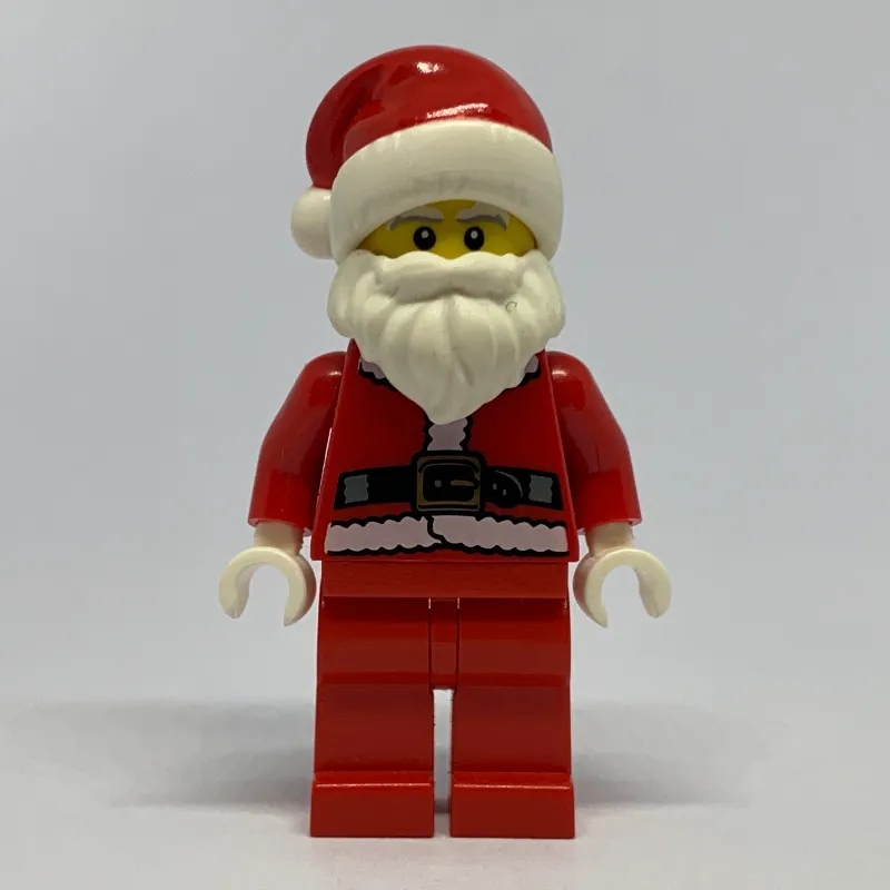 Santa, Coat and Belt, Plain Red Legs, Santa Hat (3626b Head) (CMF)