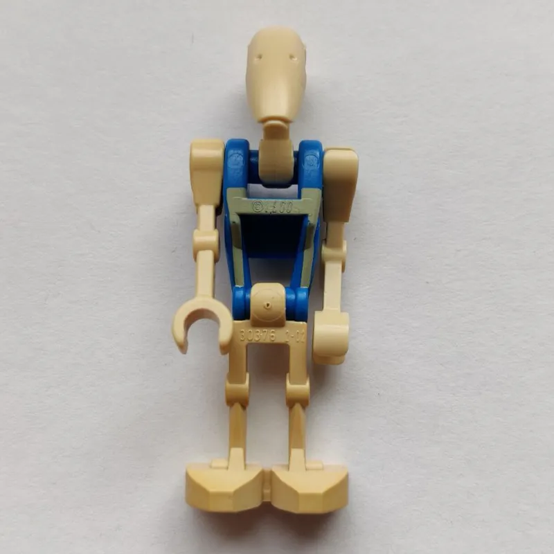 Battle Droid Pilot, Blue Torso with Tan Print, One Bent Arm, One Straight Arm