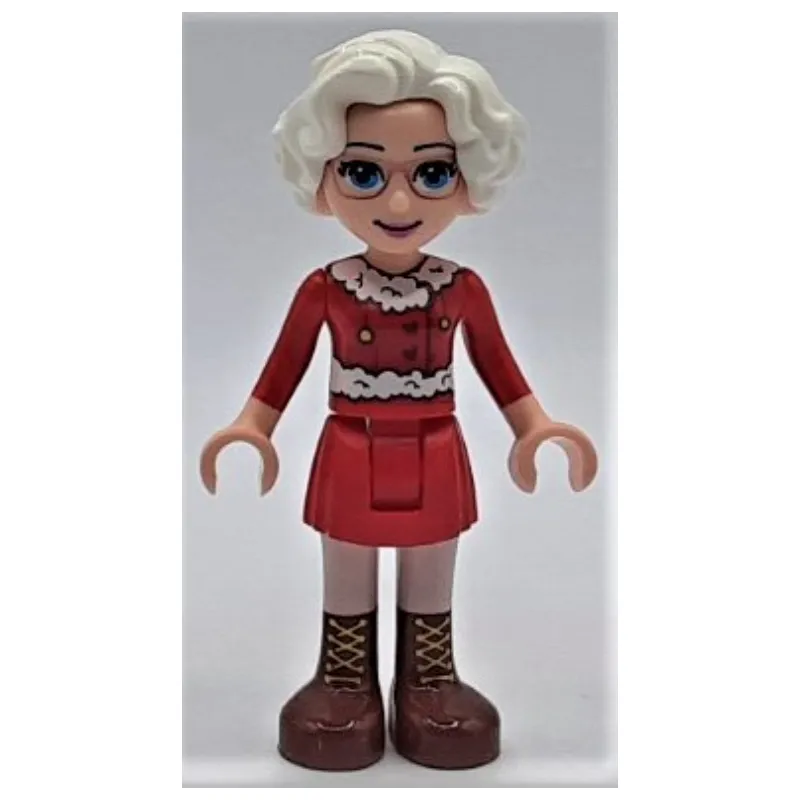 Ms. Claus - Red Skirt, Reddish Brown Boots
