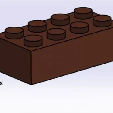 2 x 4 Brown Bricks
