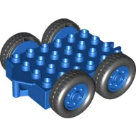 Duplo Trailer Flatbed 4 x 6 with Hitch Ends and 4 Wheels (Lofty)