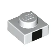 Plate 1 x 1 with Black Square Print
