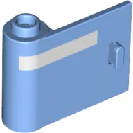 Door 1 x 3 x 2 Left - Open Between Top and Bottom Hinge with White Line print