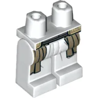 Hips and White Legs with Dark Tan Robetails, Dark Bluish Gray Belt Print