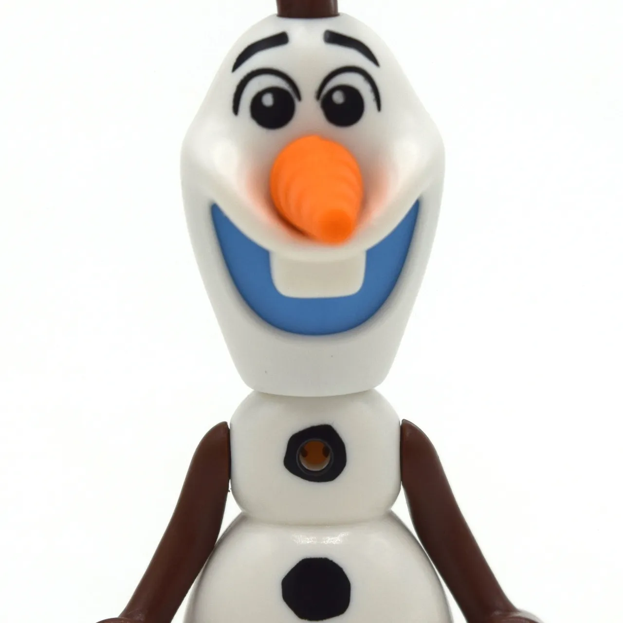 Olaf, Micro-Doll Arms, Stick Hair, Medium Blue Mouth