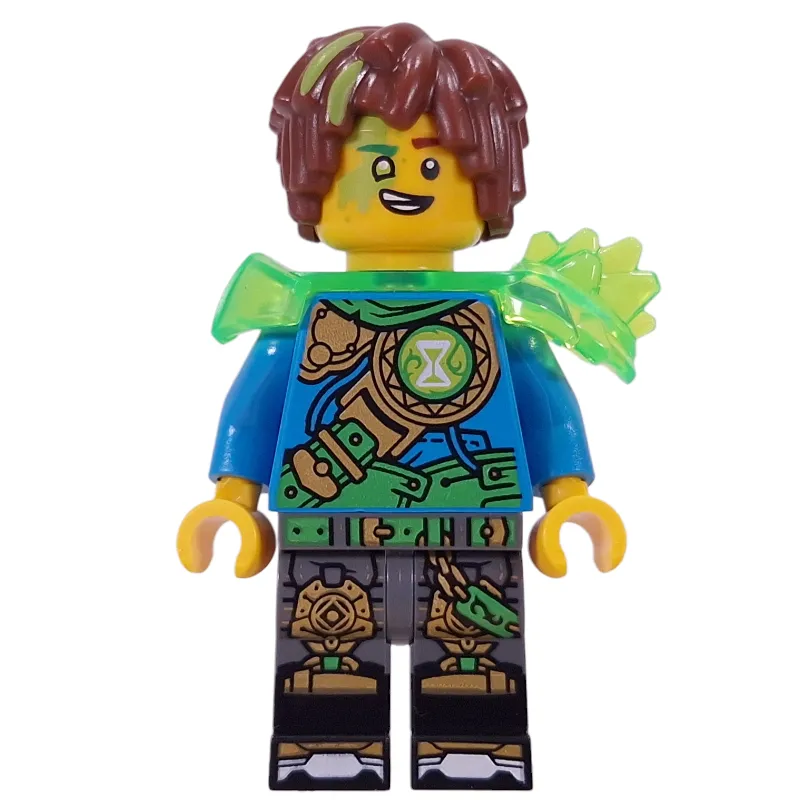 Mateo, Trans-Bright Green Shoulder Armor