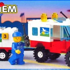 Airline Maintenance Vehicle with Trailer