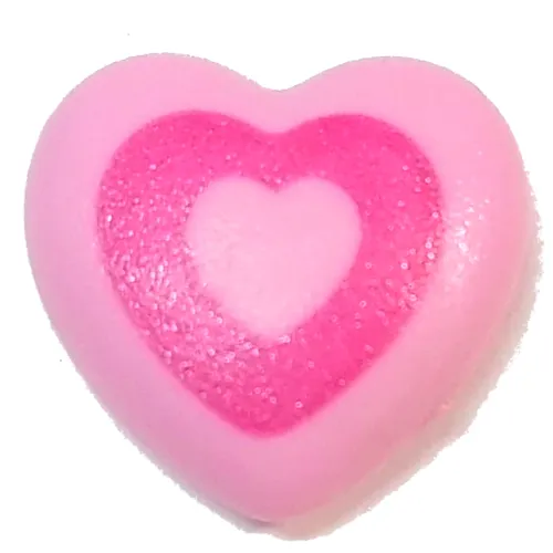 Clikits Icon, Heart 2 x 2 Large with Pin, Dark Pink Heart Cutout Print