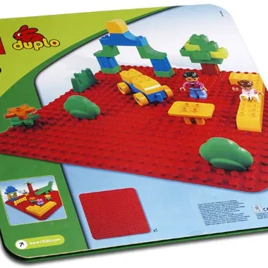 Large Red Building Plate