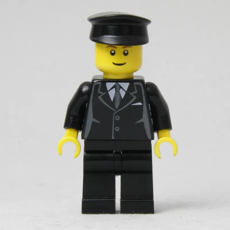 Man, Black Suit and Tie, Black Hat