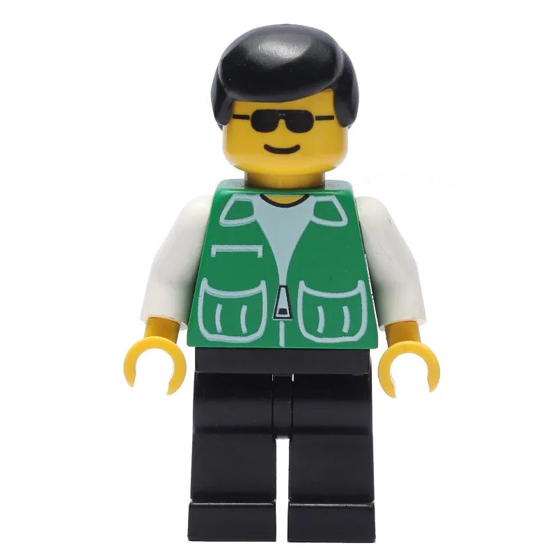 Man, Green Jacket, Black Legs, Black Cap