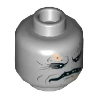 Minifig Head Pao, Drabata Reptile, Closed Mouth / Open Mouth Print