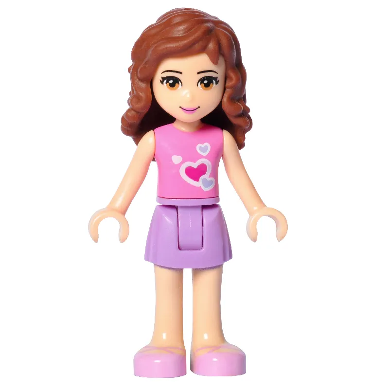 Olivia - Dark Pink Top, Medium Lavender Skirt