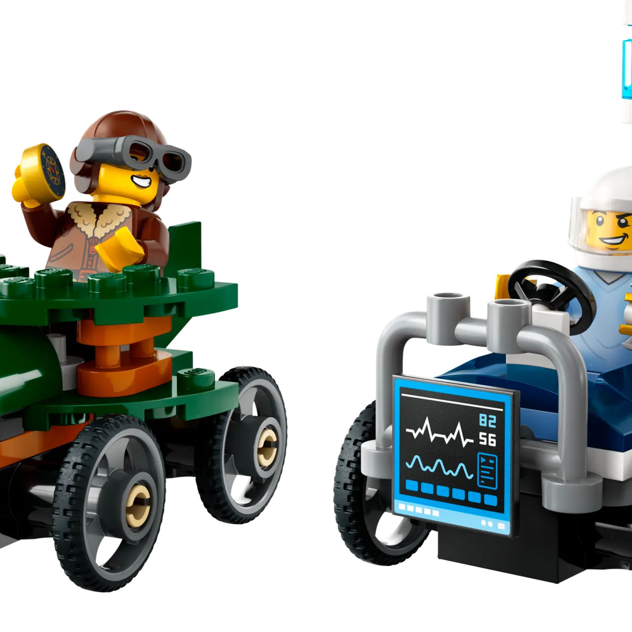 Airplane vs. Hospital Bed Race Car Pack