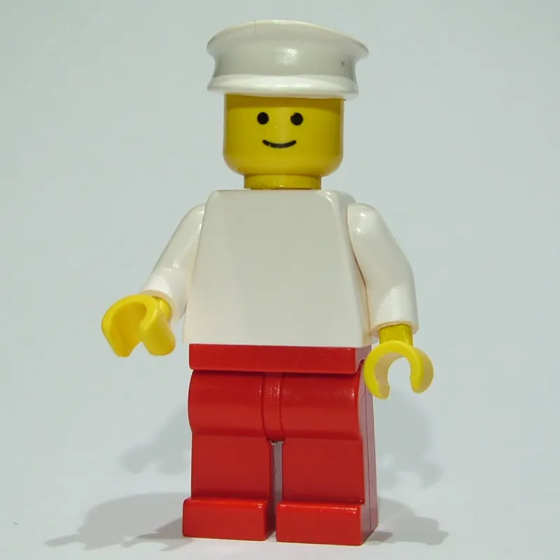 White Torso, Red Legs, White Hat