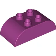 Duplo Brick 2 x 4 Curved Top with Disney Planes Fuel Logo Printed on Both Curved Ends