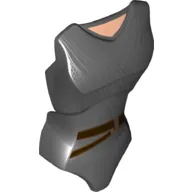 Large Figure Torso Cover, Female, Dark Bluish Gray Robe Print (Rey)