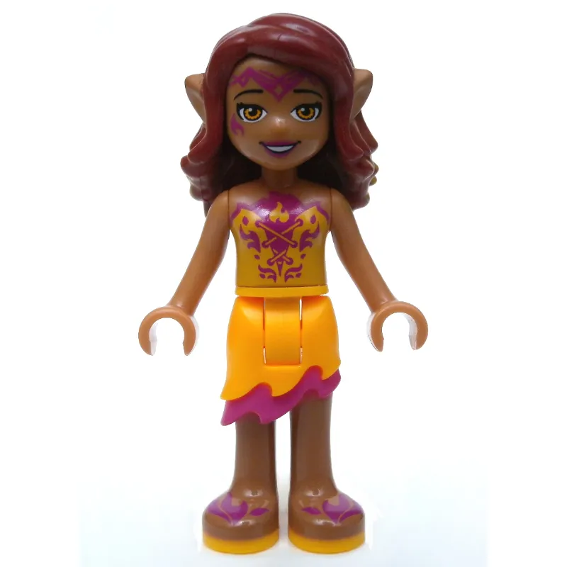 Azari Firedancer in Bright Light Orange Outfit