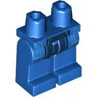 Hips and Blue Legs with Medium Azure Circuitry and Dark Blue Panel Print