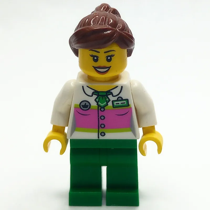 White Torso, Green Legs, Reddish Brown Hair