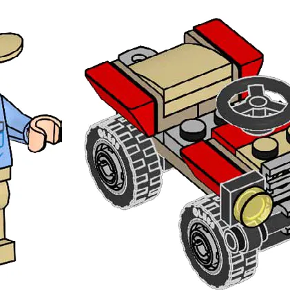 Alan Grant with Buggy