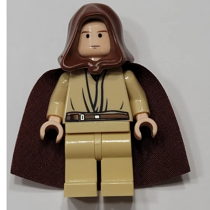 Obi-Wan Kenobi, Padawan, Reddish Brown Hood and Cape, Black Eyes