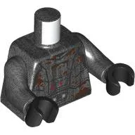 Torso, Armor / Droid Paneling with Rust Stain print, Pearl Titanium Arms and Hands