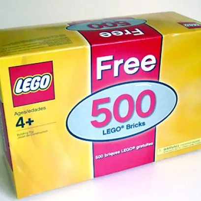 Free 500 LEGO Bricks (Bonus box and its contents only)