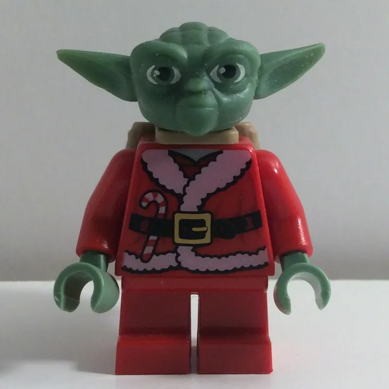Yoda, Sand Green Head, Santa Outfit, Backpack