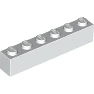 Brick 1 x 6 without Bottom Tubes with Cross Side Supports with 'CINEMA' Slanted Thick print