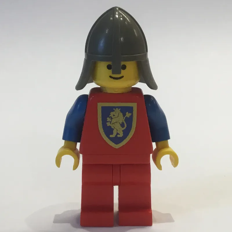 Knight (Crusader Lion) - Red Legs, Dark Gray Neck-Protector