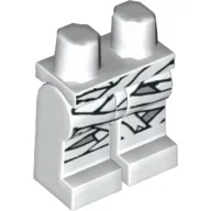 Hips and White Legs with Glow in Dark Mummy Wrapping Print