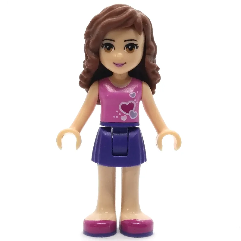 Olivia - Dark Pink Top, Dark Purple Skirt