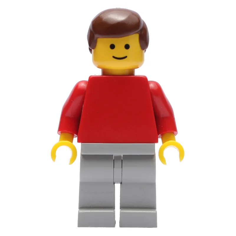 Man - Red Torso, Light Grey Legs