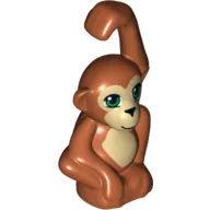 Animal, Monkey / Ape / Orangutan with Dark Tan Face and Stomach Print