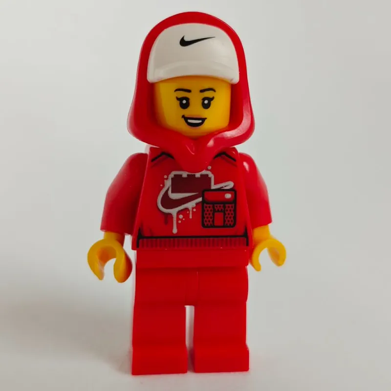 Red Nike Outfit, Hood with Cap