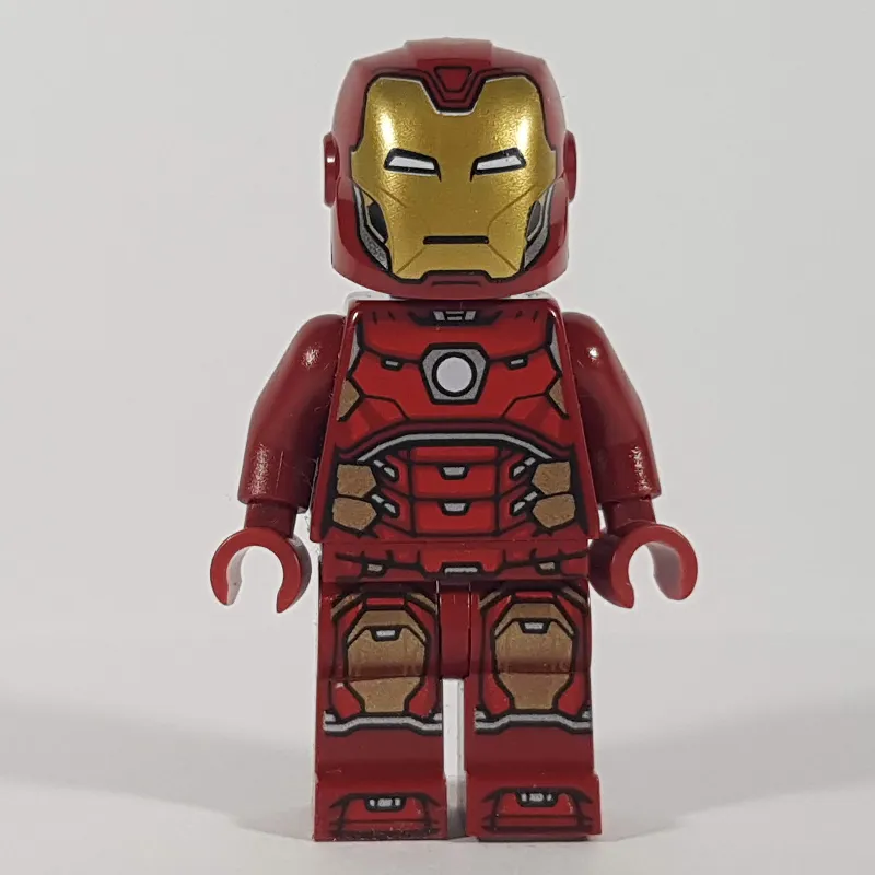Iron Man Mark 43 Armor, Visor Printed on Helmet, Plain Trans-Clear Head